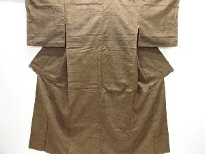 幾何学模様織り出し手織り紬着物